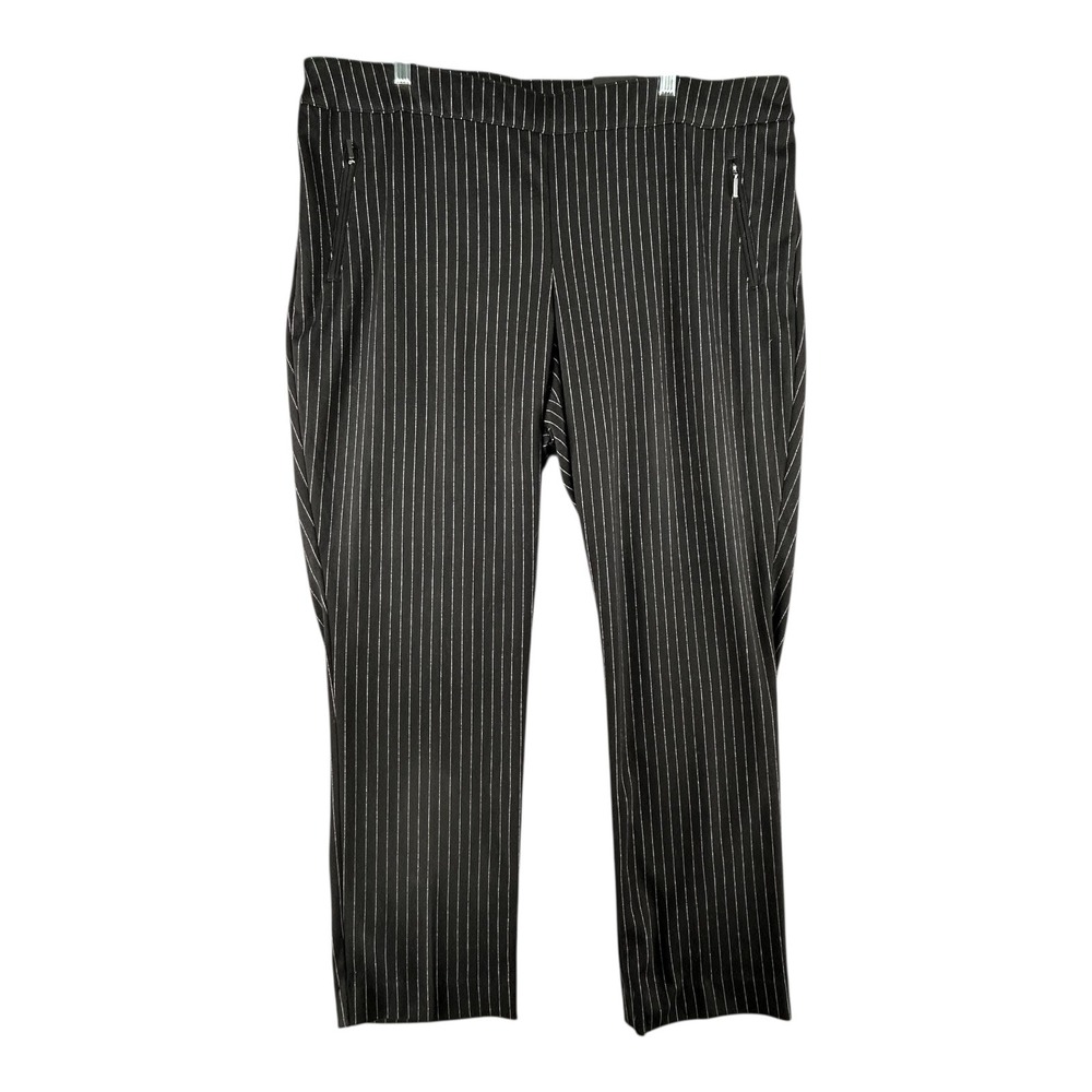 Lane Bryant The Lena Curvy Fit Slim Leg Pinstripe Pant Womens Size 14/16 Regular